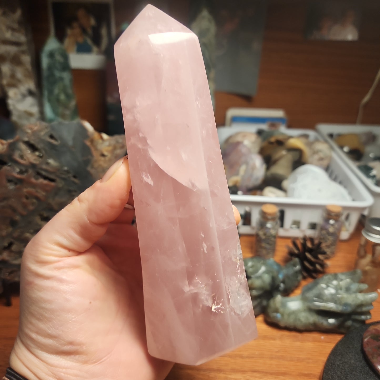 Big Rose Quartz tower