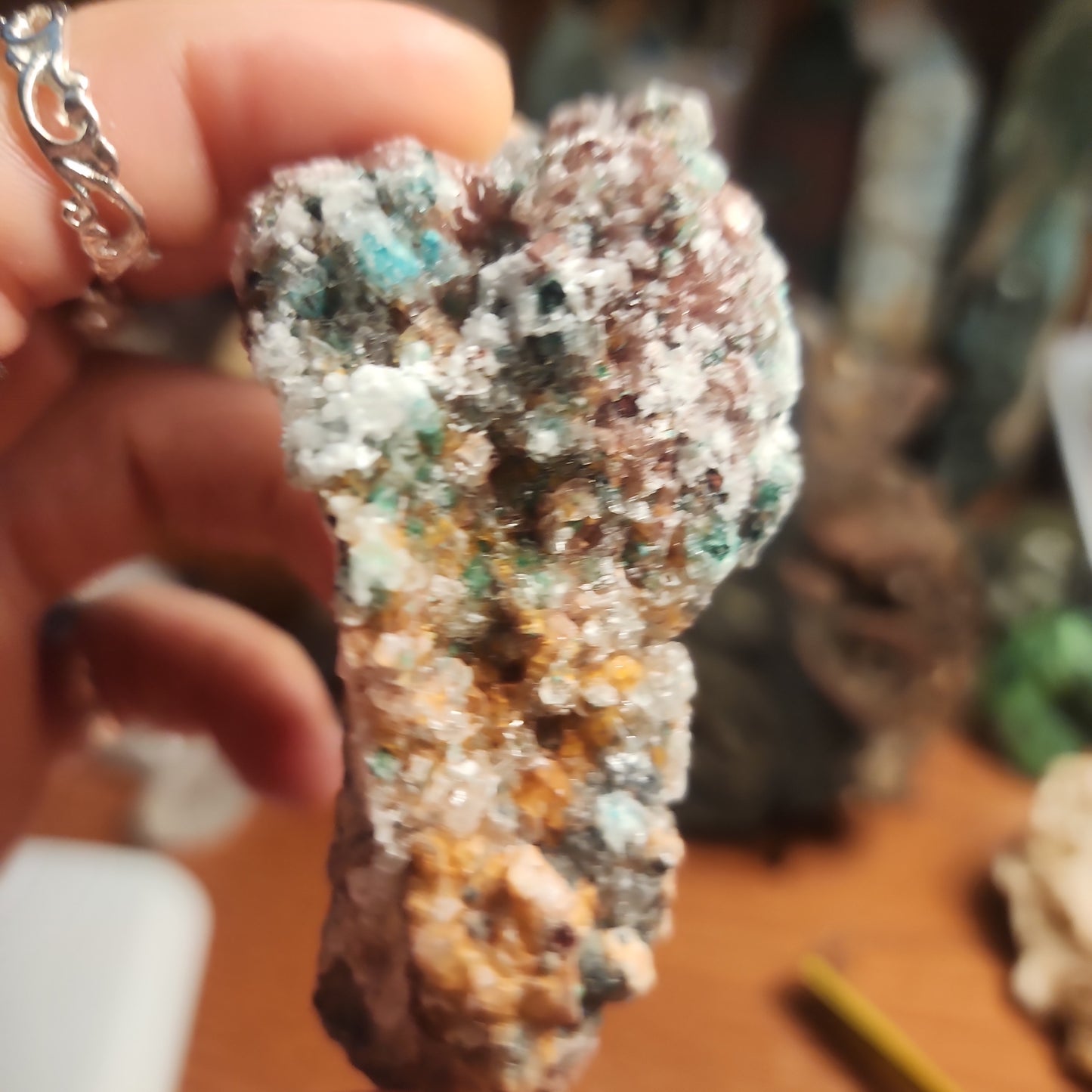 Dolomite with Malachite specimen