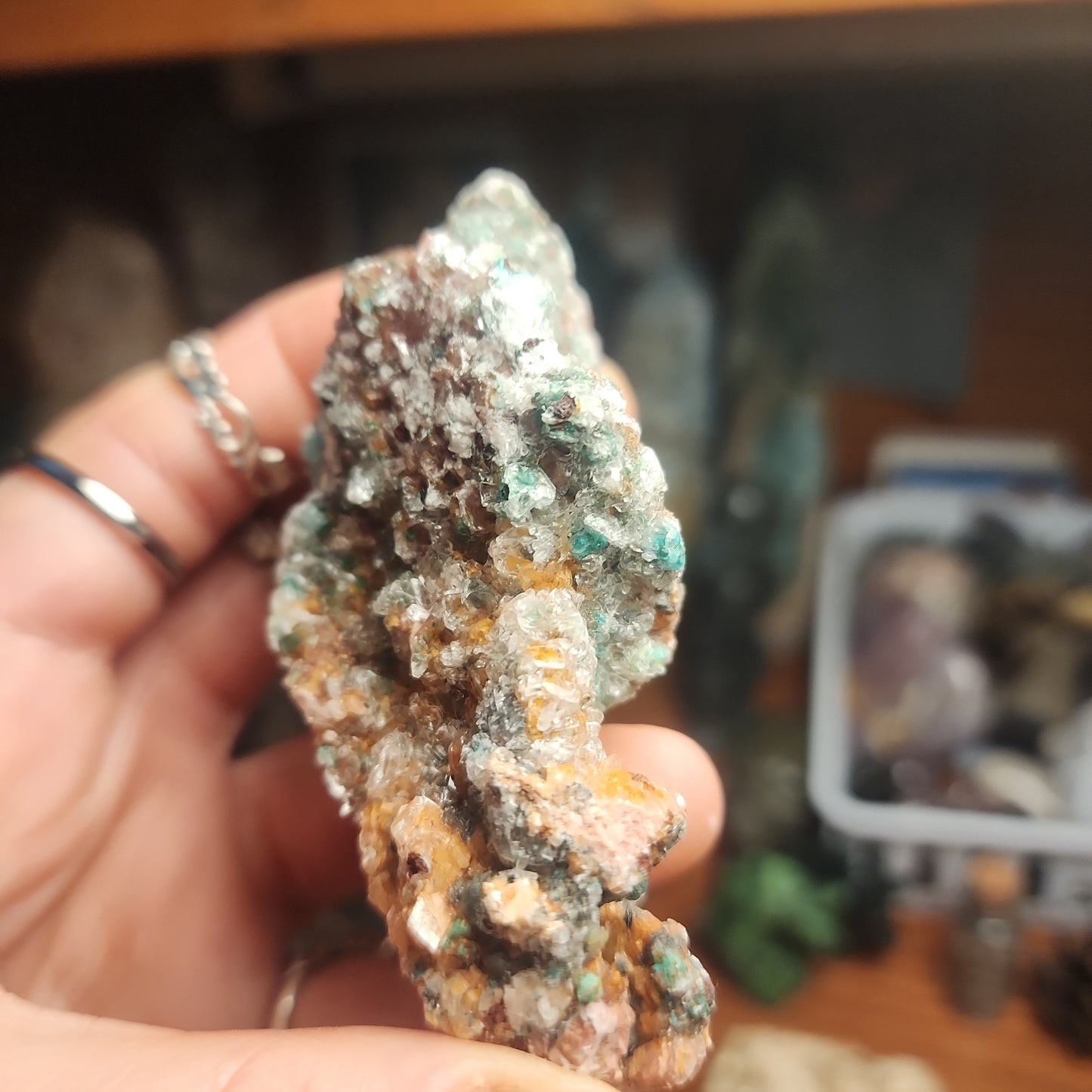Dolomite with Malachite specimen