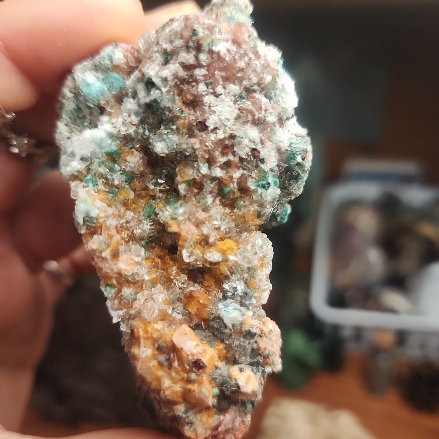 Dolomite with Malachite specimen