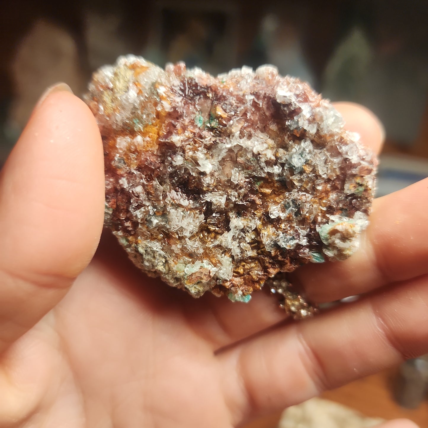 Dolomite with Malachite specimen