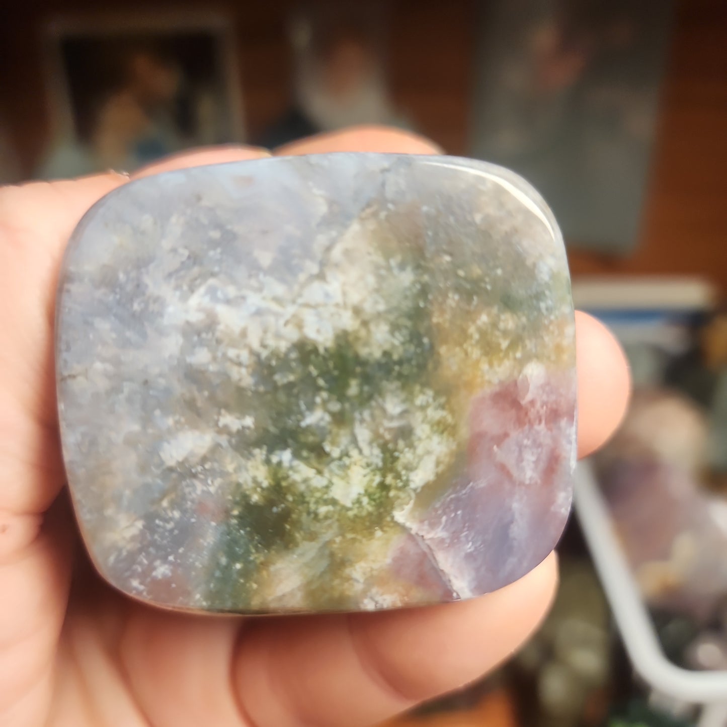 Moss agate Godzilla