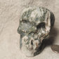 Large Moss Agate Druzy Skull