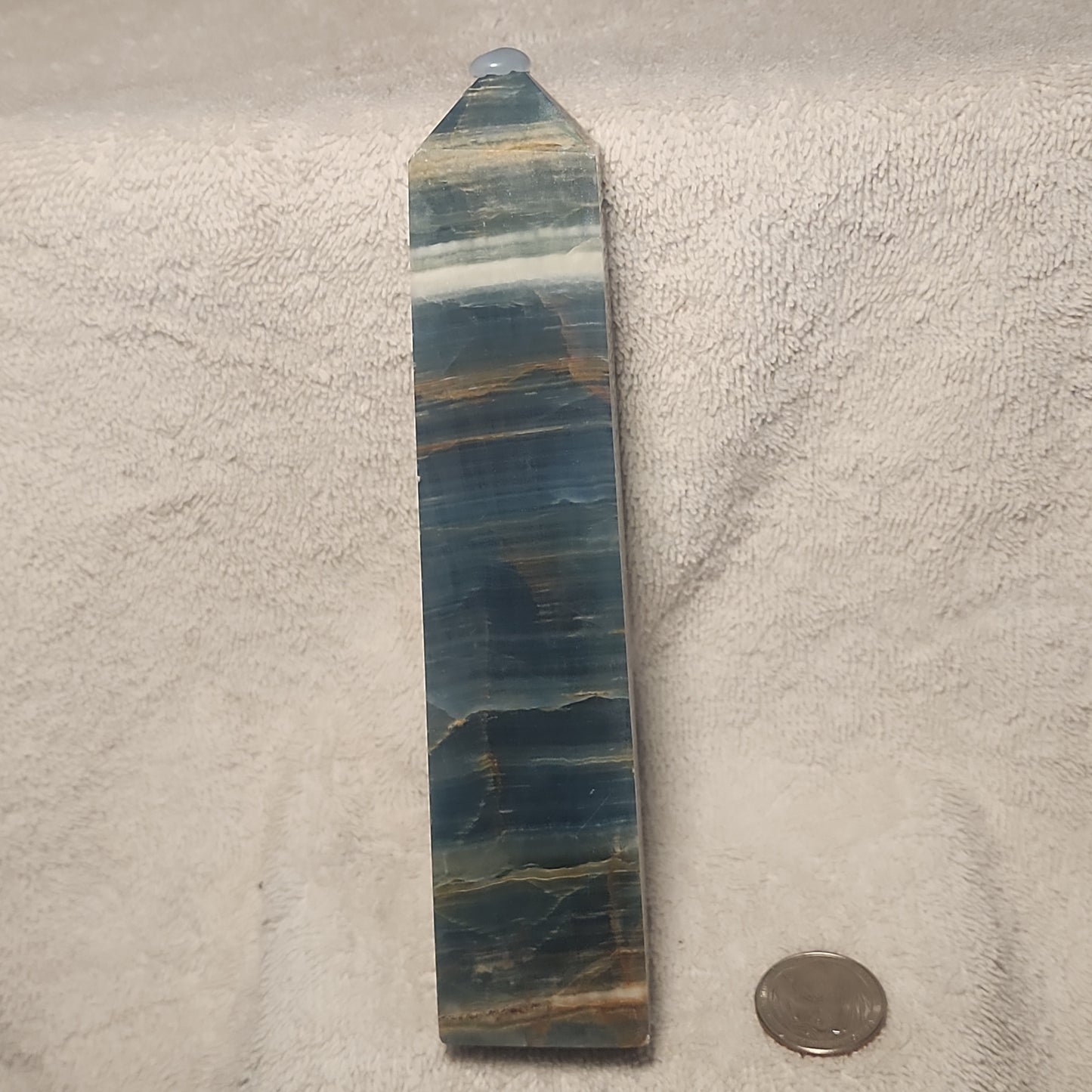 Blue Onyx Gemmy Tower