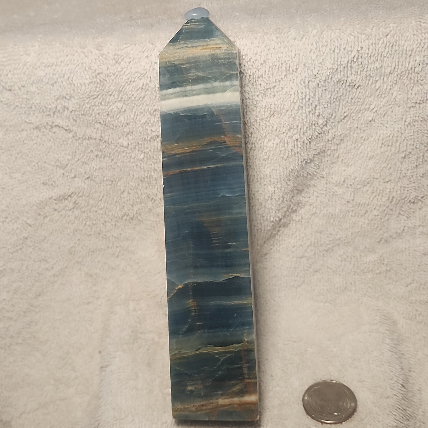 Blue Onyx Gemmy Tower