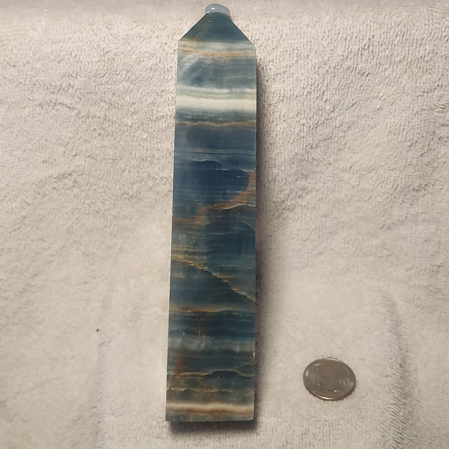 Blue Onyx Gemmy Tower