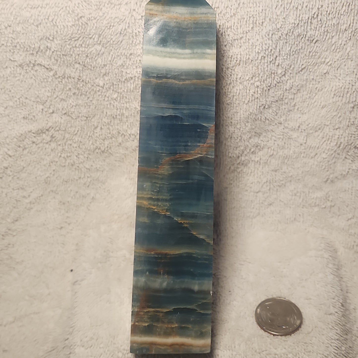 Blue Onyx Gemmy Tower