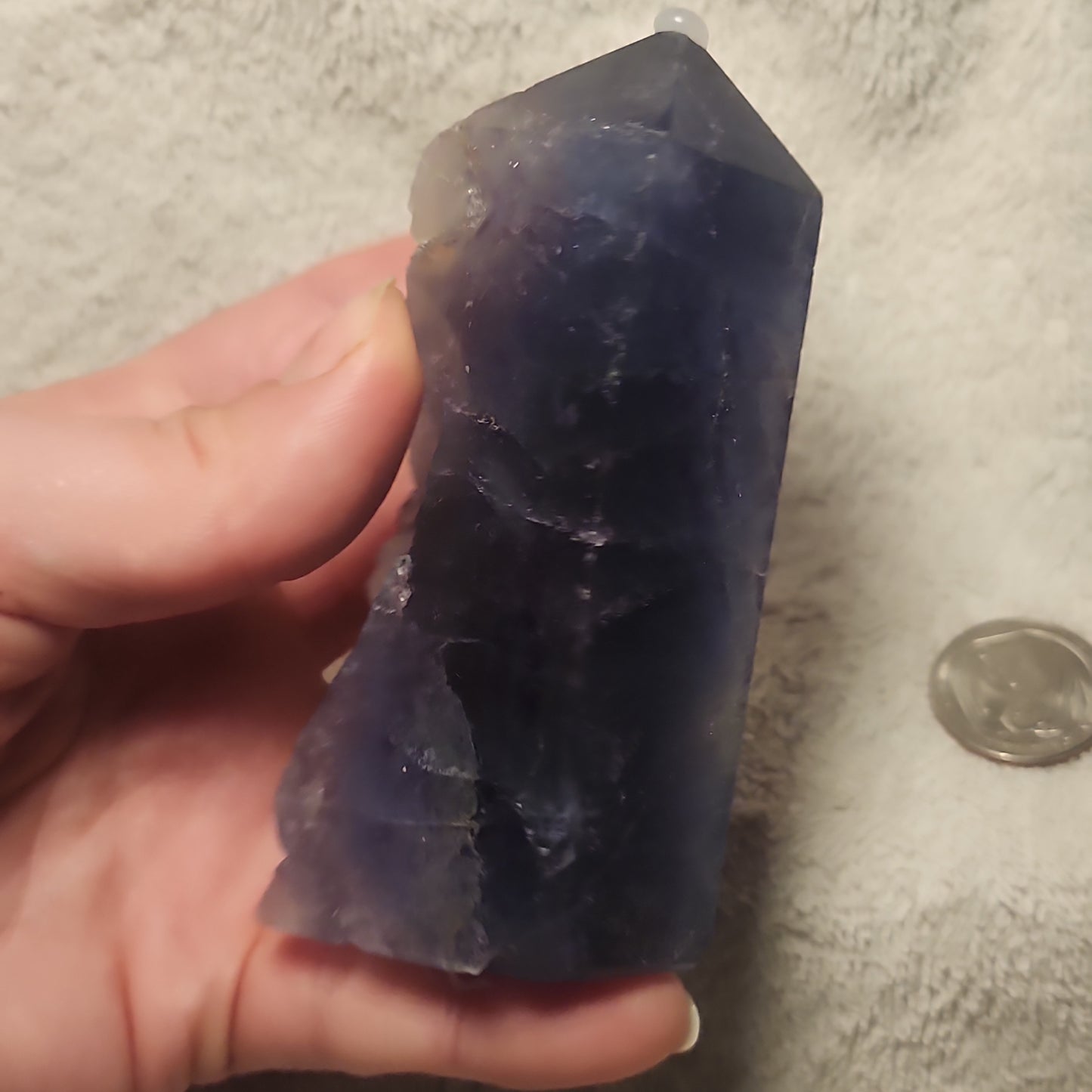 Druzy Rainbow Fluorite Tower