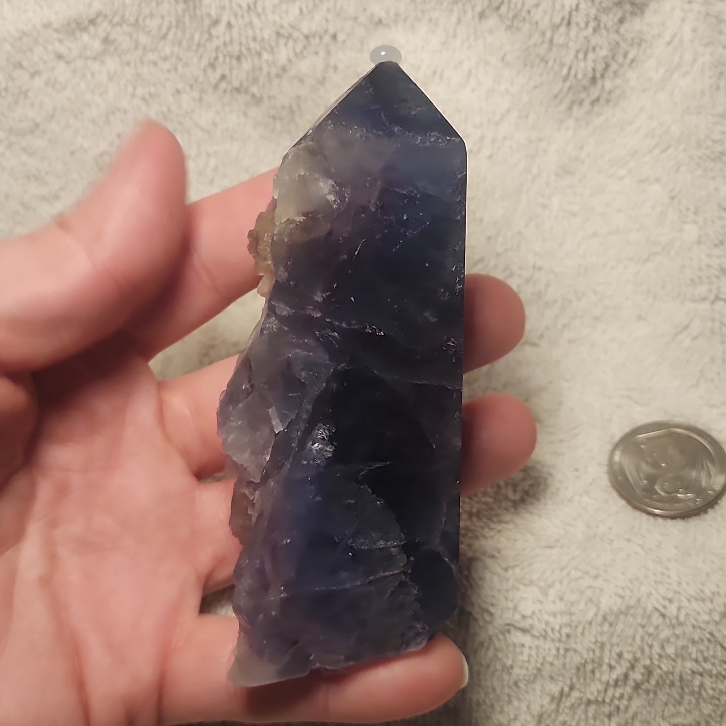 Druzy Rainbow Fluorite Tower