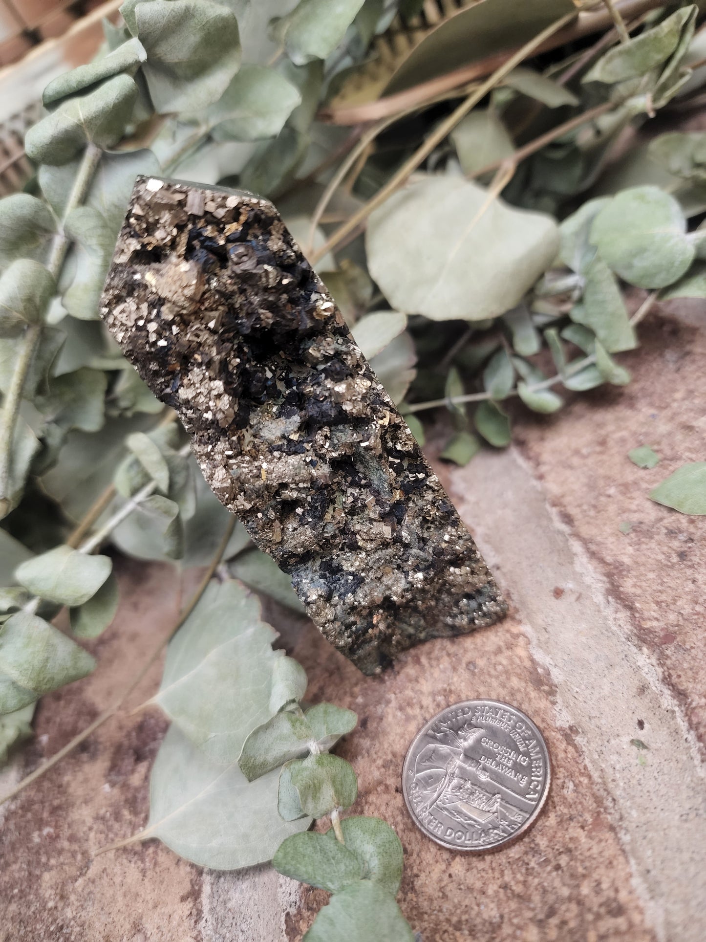 Beautiful high quality pyrite tower