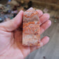 Pink crazy lace agate tower
