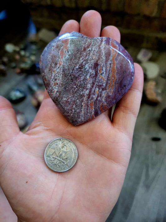 Ocean jasper heart