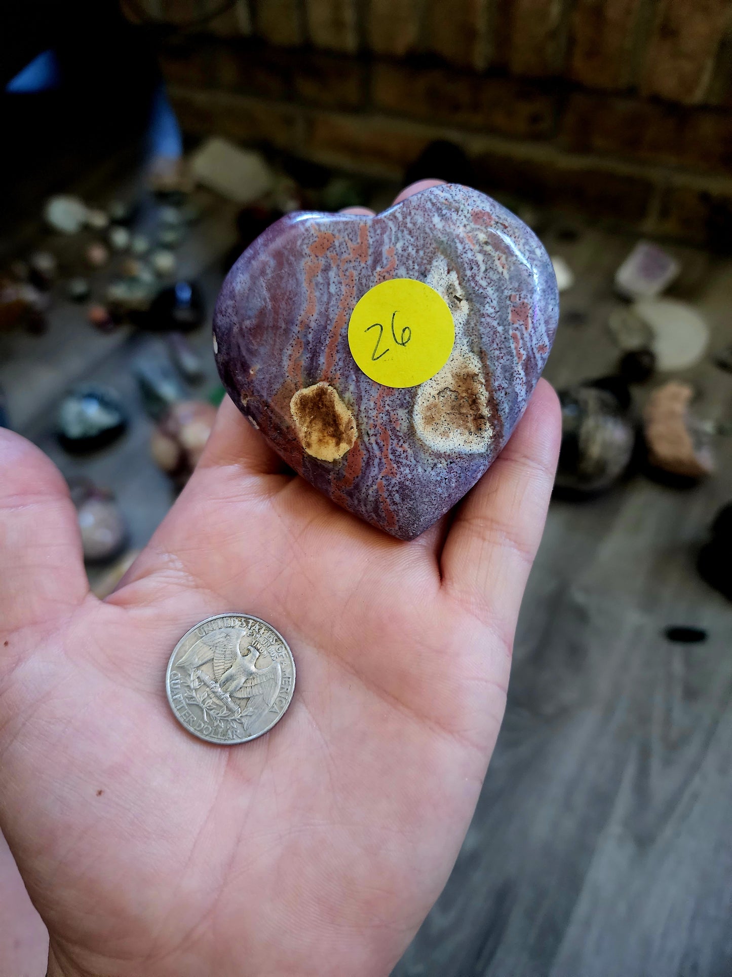 Ocean jasper heart
