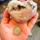 Beautiful pink amethysr druzy heart