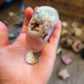 Beautiful pink amethysr druzy heart