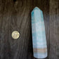 Carribean calcite 6 sided tower