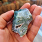 Lot of 6 raw moss agate pieces