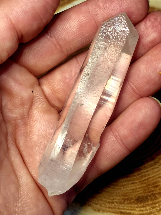Lazer lemerian quartz point!!