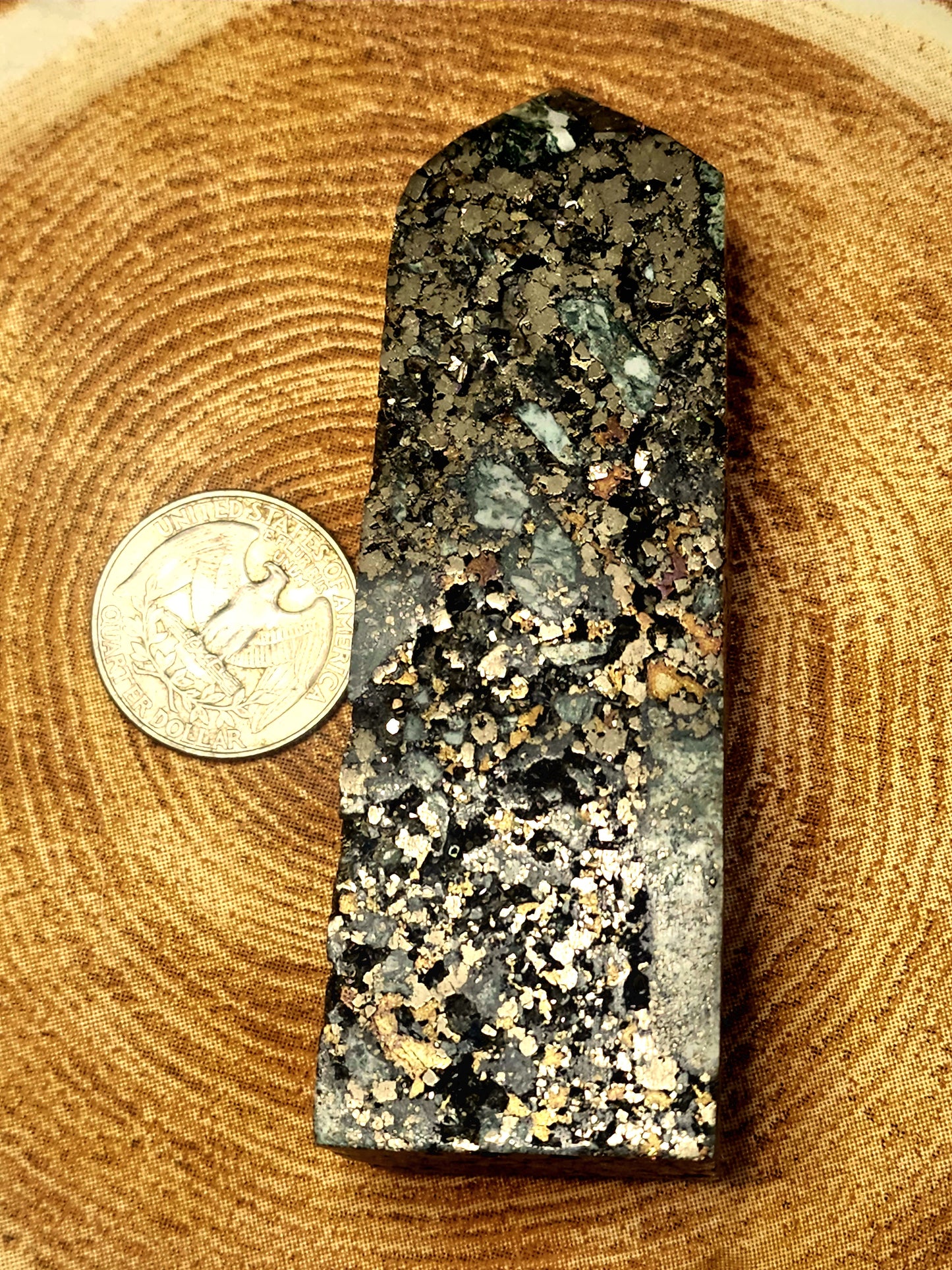 Beautiful high quality pyrite tower