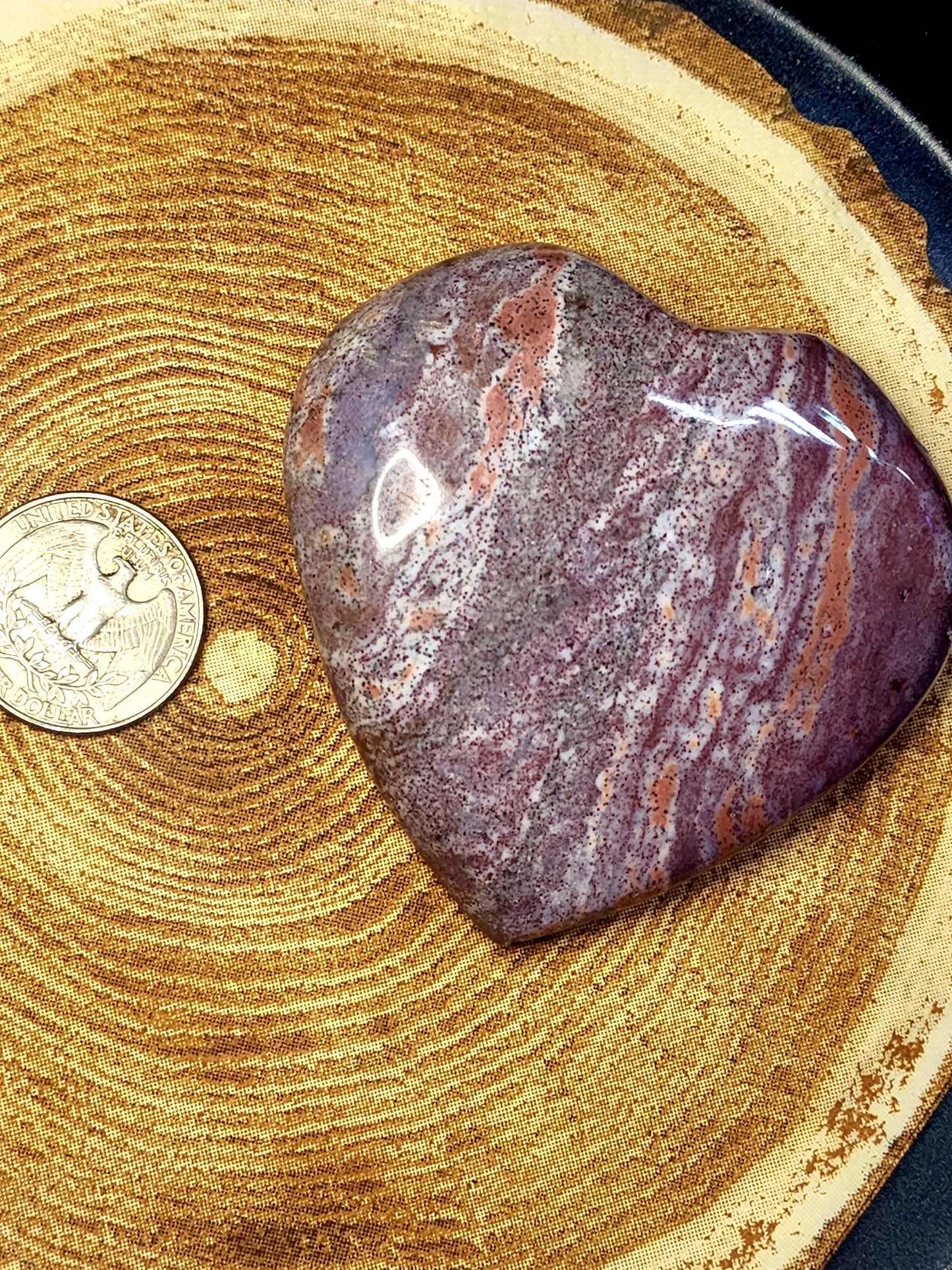 Ocean jasper heart
