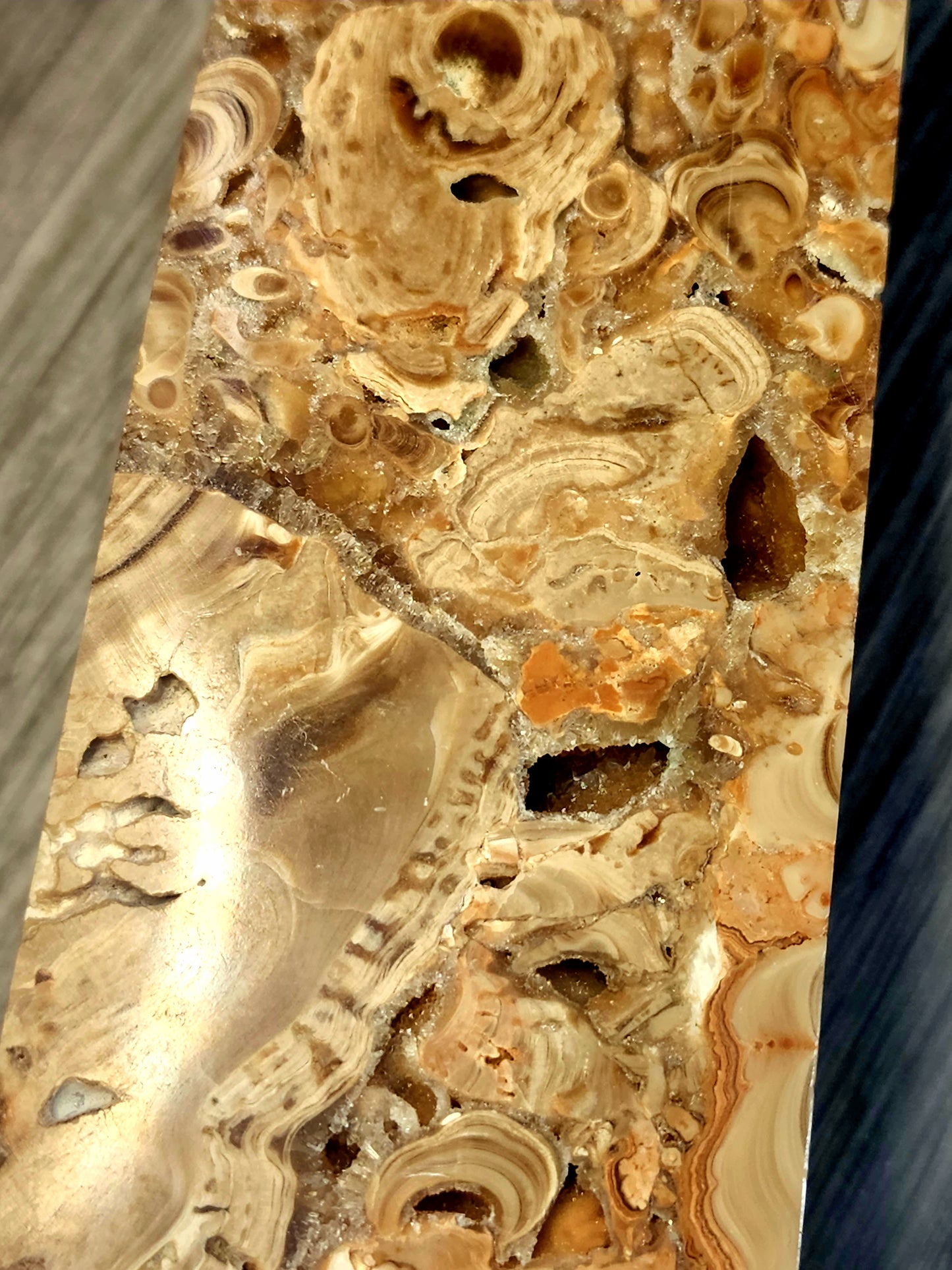 Large fossil jasper tower