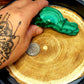 Large polished malachite specimen