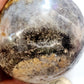 Large druzy ocean jasper sphere