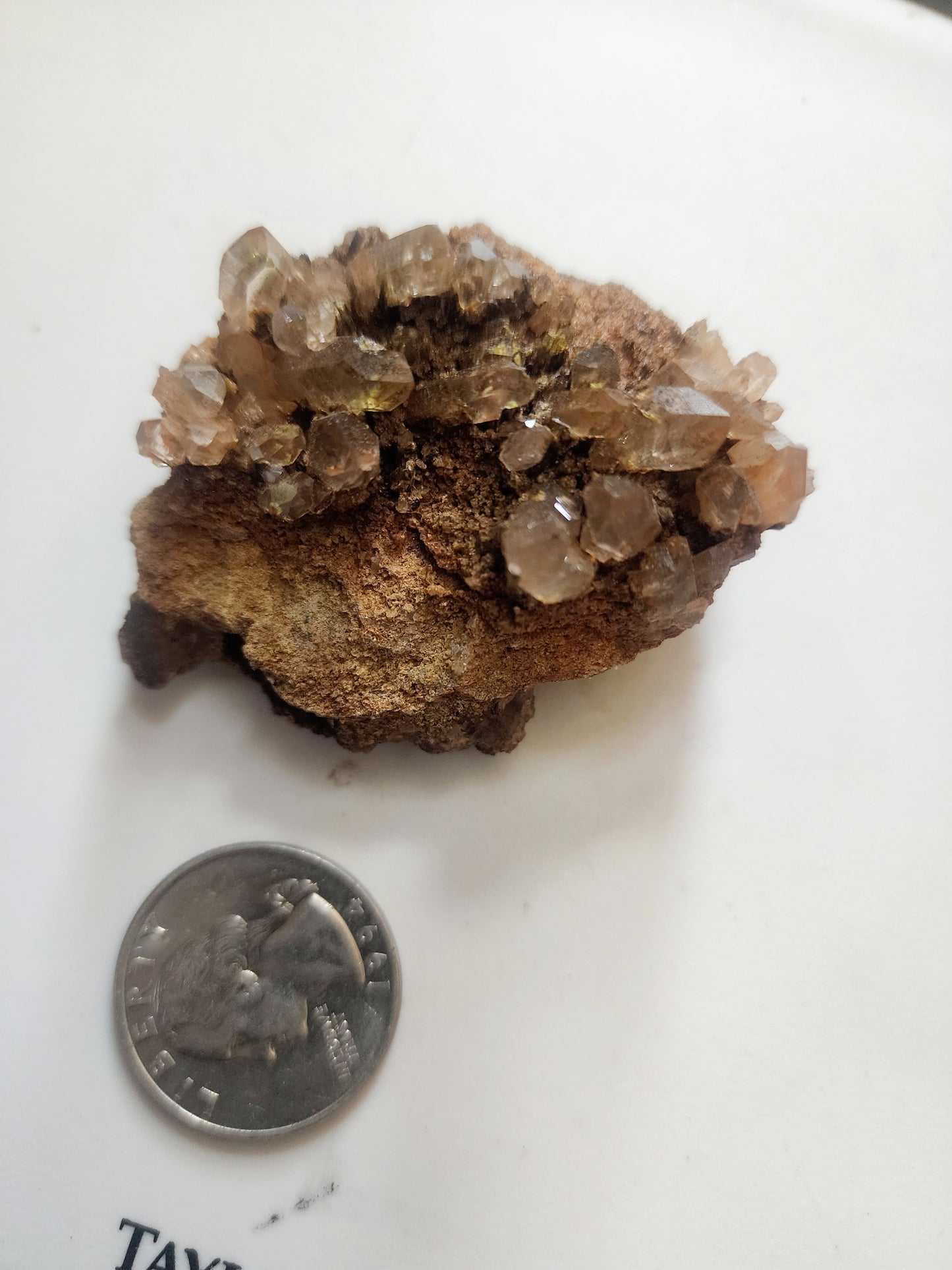 Quartz with hematite cluster 5