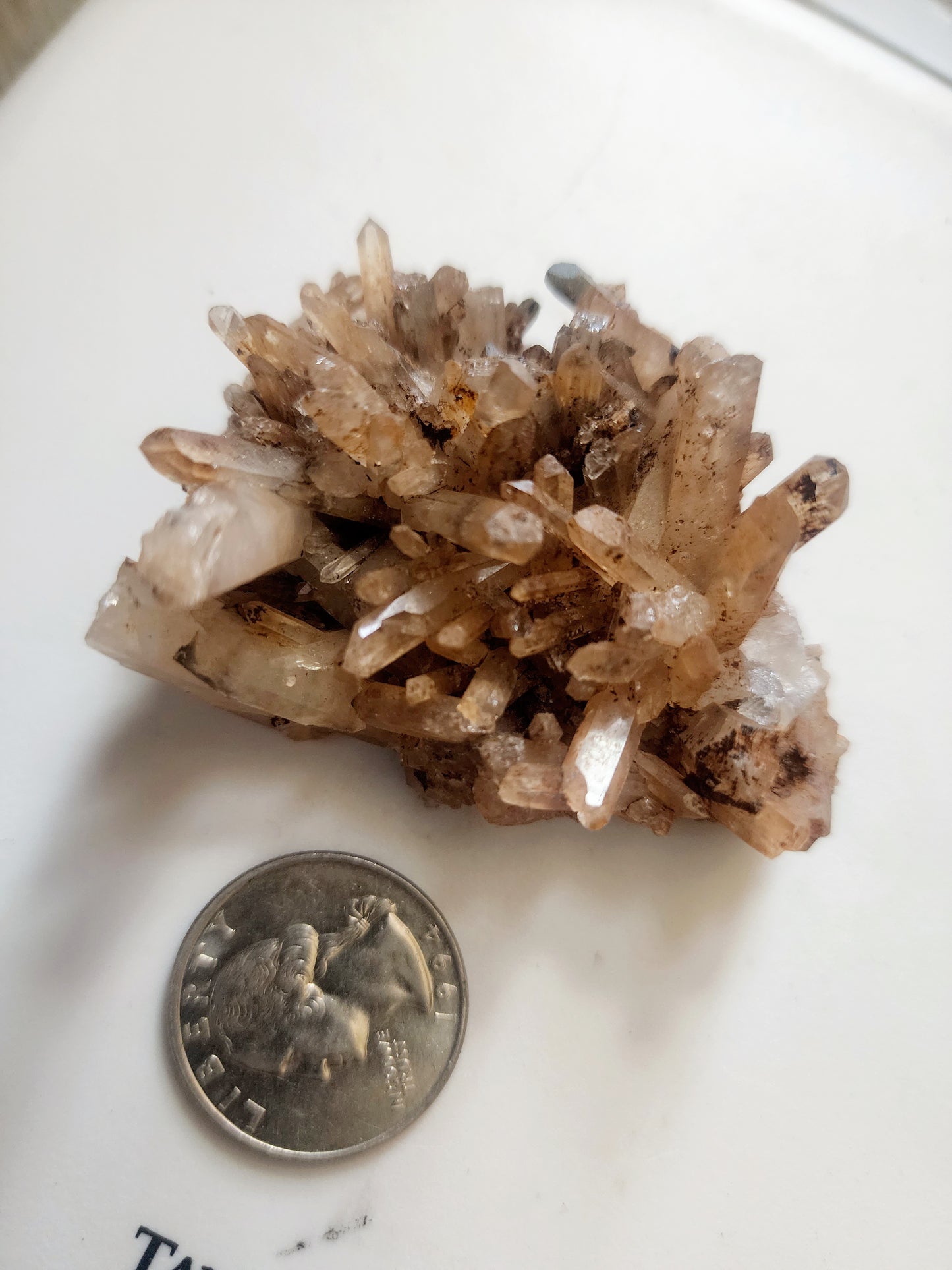 Quartz with hematite cluster 6