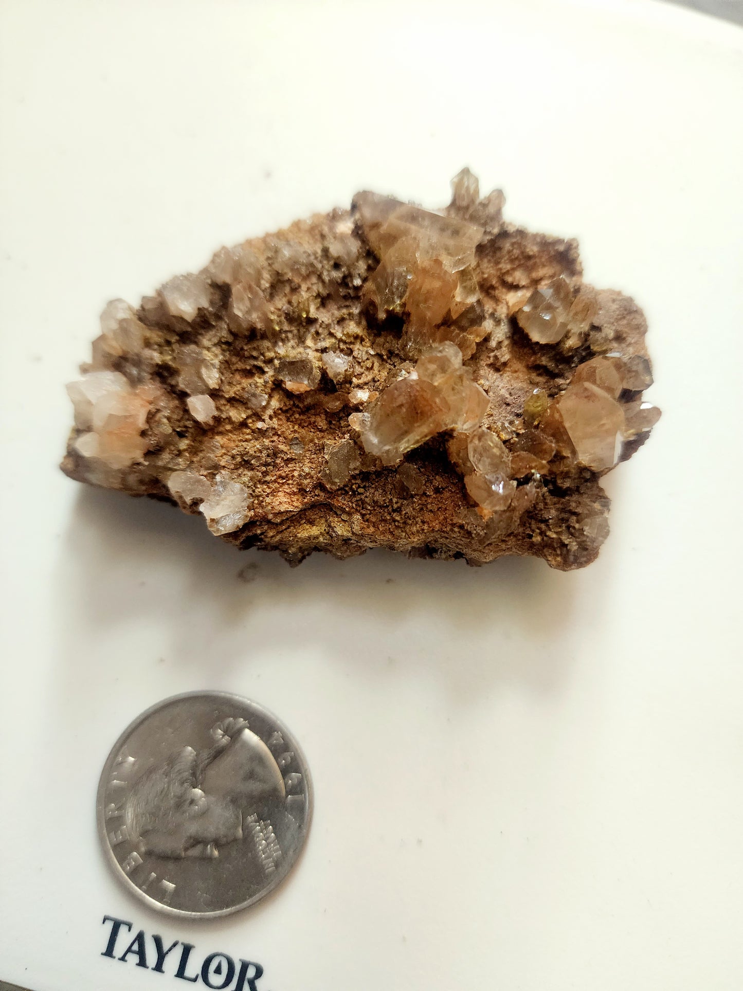 Quartz with hematite cluster 10