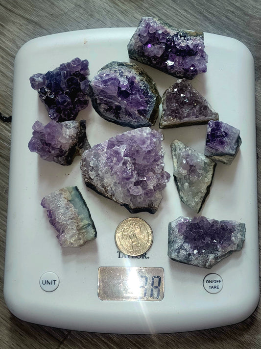 Bundle of amethyst clusters!!