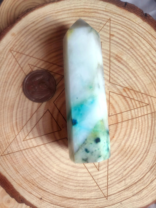 Chrysocolla tower