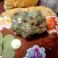 Aragonite cluster with blue/green