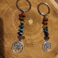 Chakra tree of life keychain