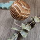 Brown aragonite sphere 6