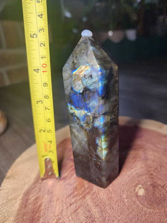 Super flashy labradorite tower!!!!