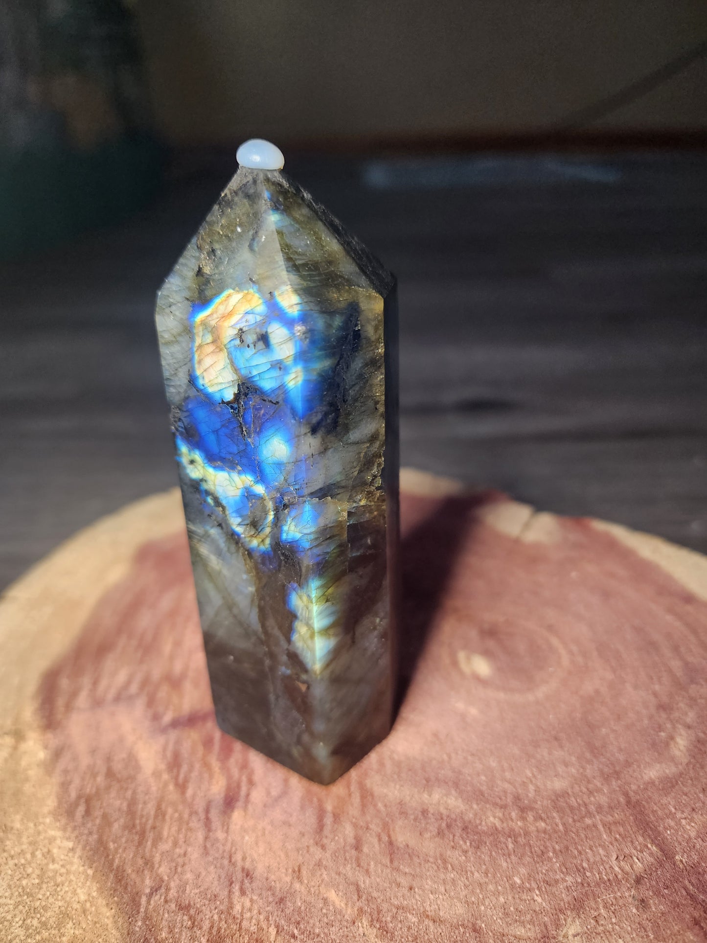 Super flashy labradorite tower!!!!