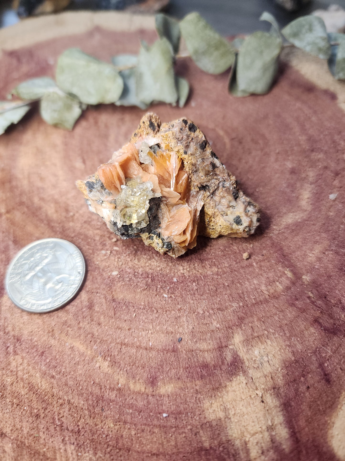 Barite cerrusite and galena specimen