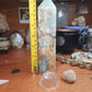 Large blue Aragonite druzy tower