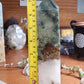Large Moss agate tower