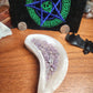 Satin spar moon bowl