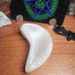 Satin spar moon bowl