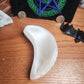 Satin spar moon bowl