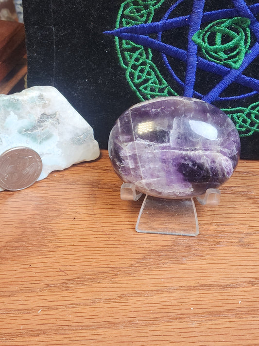 Gorgeous amethyst palmstone