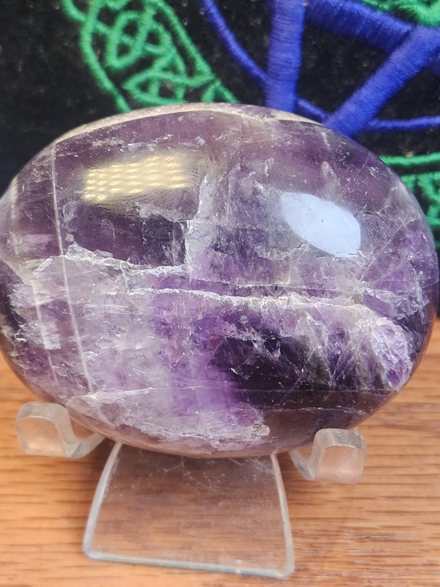 Gorgeous amethyst palmstone