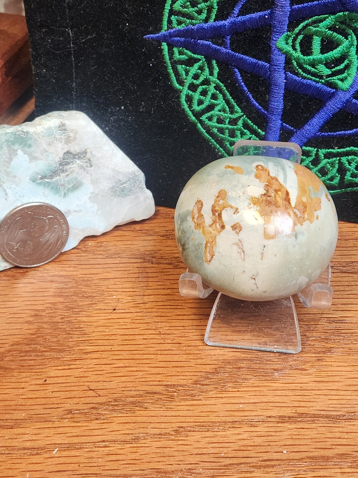 Polychrome jasper palmstone