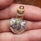 Ethiopian opal x grape agate x mini natural citrine jar necklace