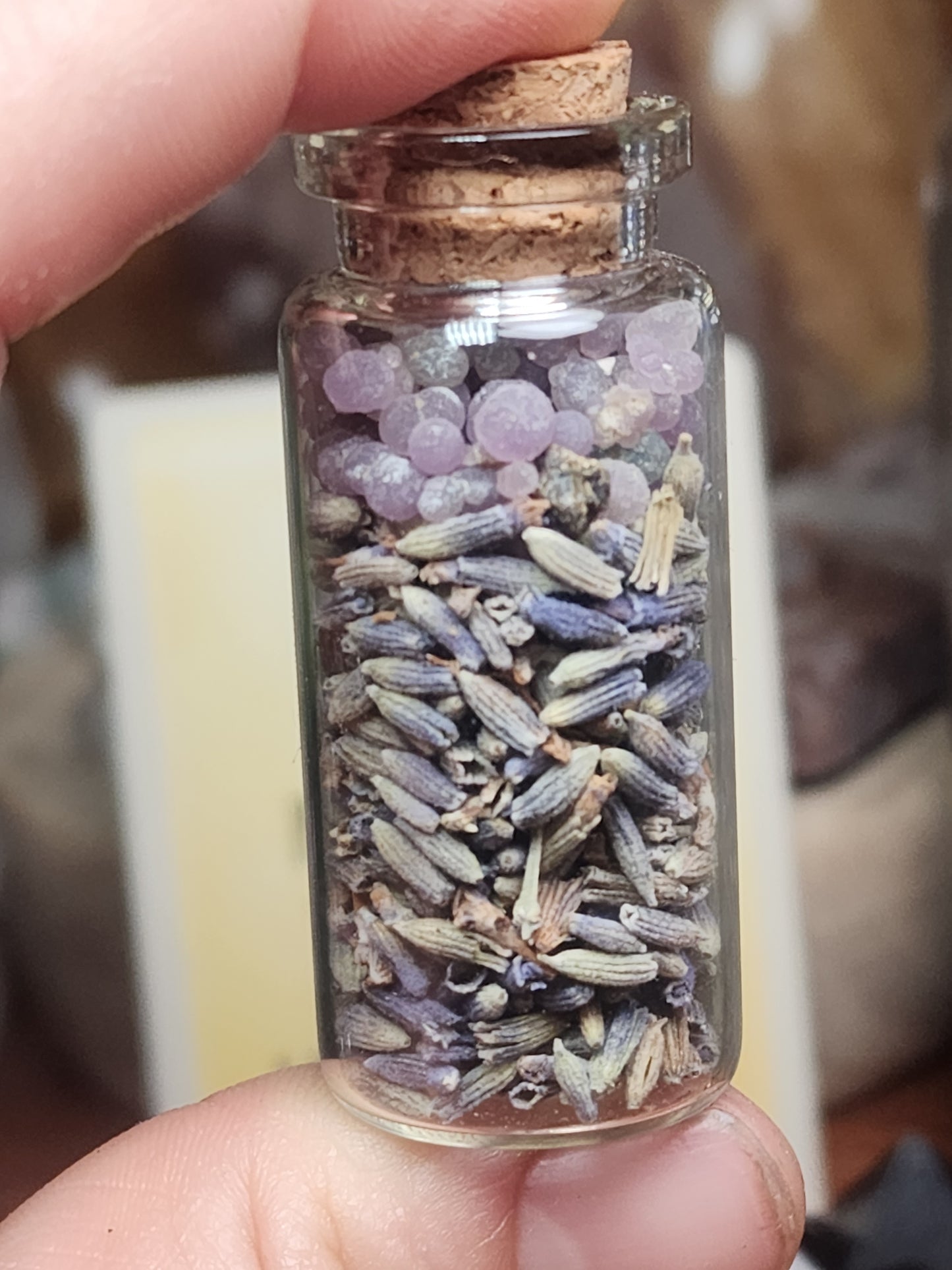 Grape agate x lavender jar