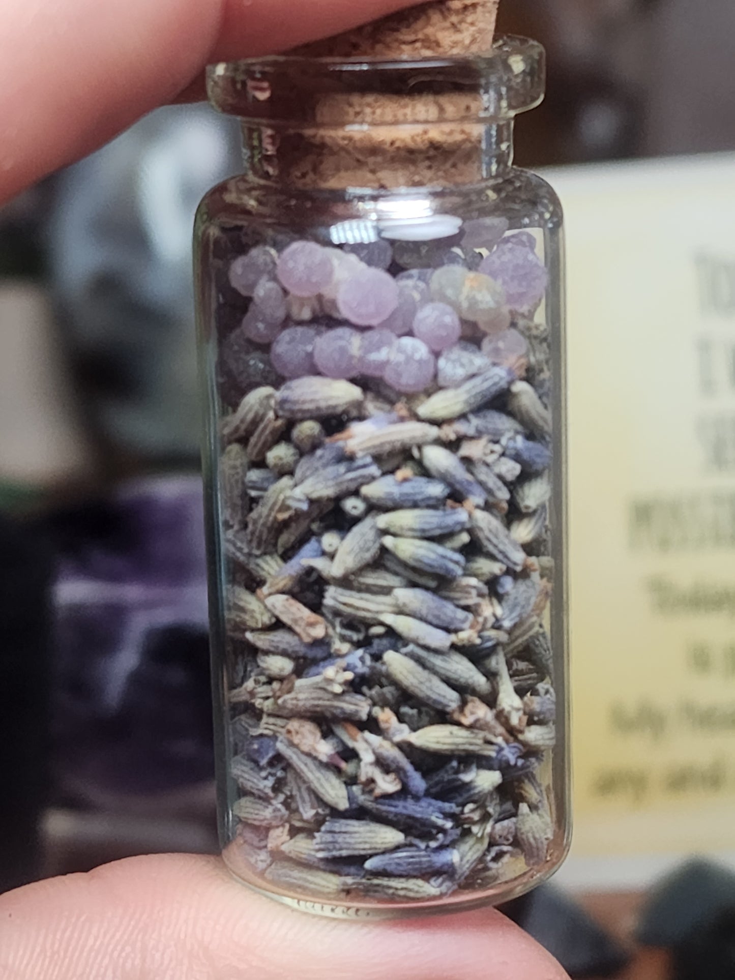 Grape agate x lavender jar