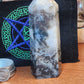 Moss agate tower